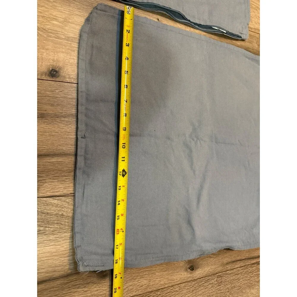 Set Of 2 Ikea Gurli Light Blue Cushion Covers 20x20 Inches Polyester & Cotton Bl